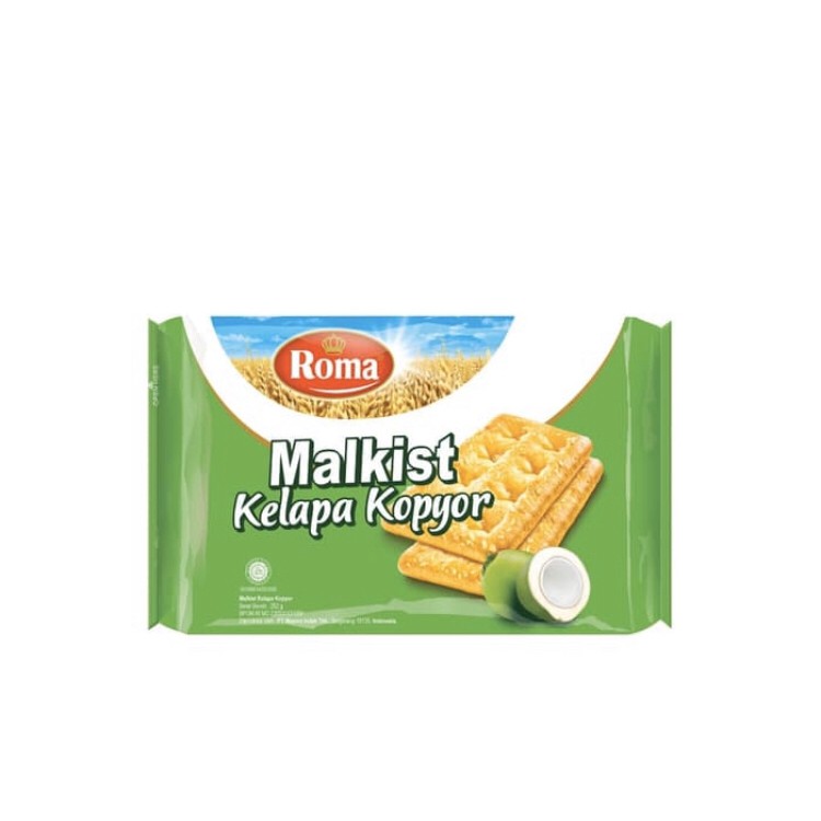 

PROMO ROMA MALKIST KELAPA KOPYOR 252G 252GR 252 G GR HIJAU DUS PAK BOX TERMURAH