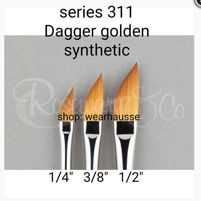 

Kaligrafi / Dagger Brush - Rosemaryandco Series 311 Watercolors Brush 1/4" Murah Meriah Ready