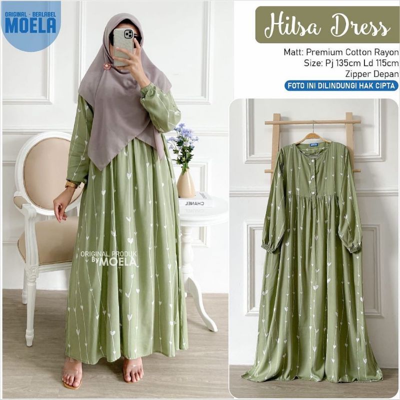 GAMIS MIDI DRESS HILSA/MIDI DRESS JUMBO/GAMIS MIDI DRESS ORI