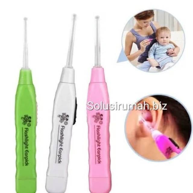 Korek Kuping Bayi Pembersih Telinga LED Earpick Flashlight