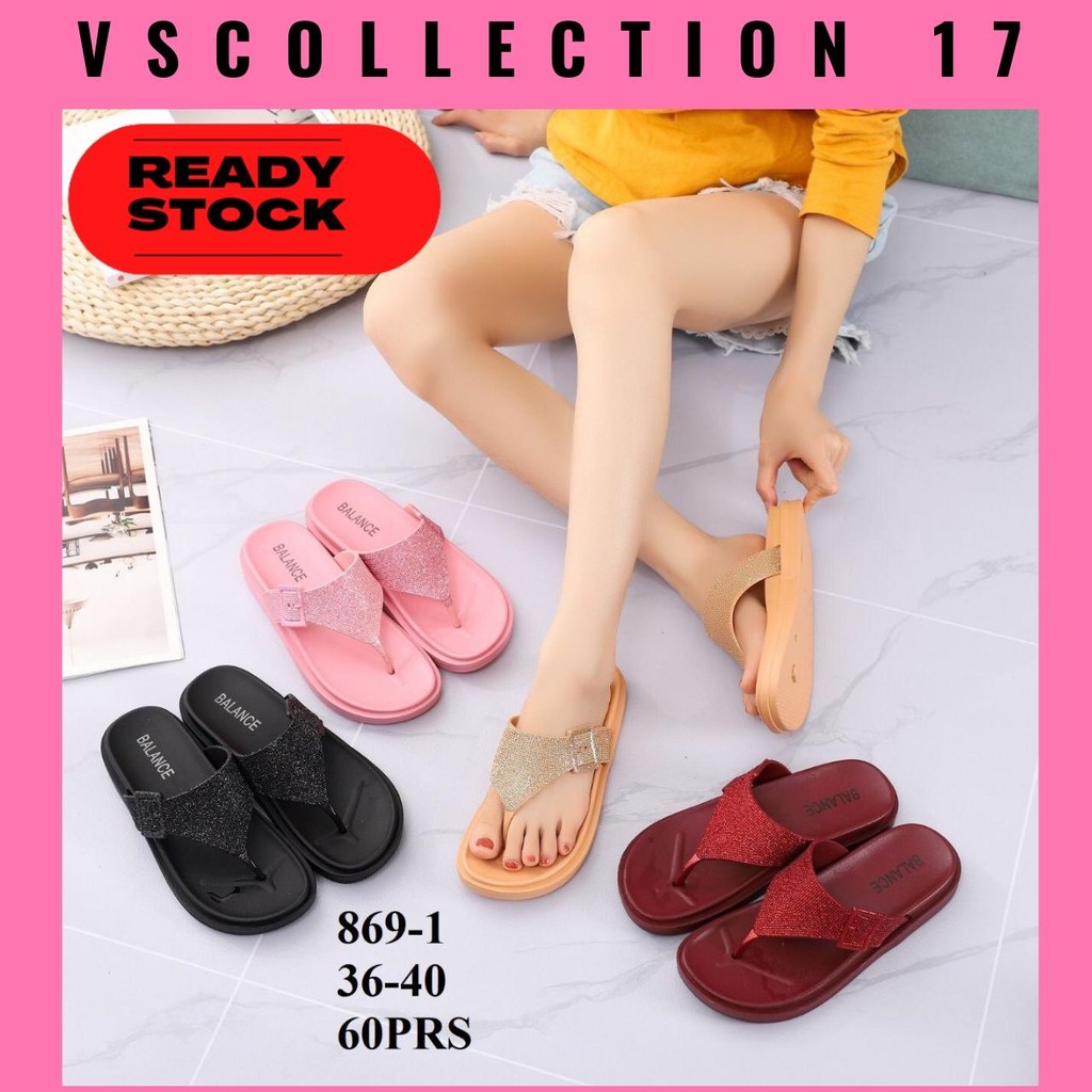 Sandal Jepit Wanita Squid Bee 869-1 Squid Bee / Balance Sandal Glitter Jepit Wanita/Sandal Wanita