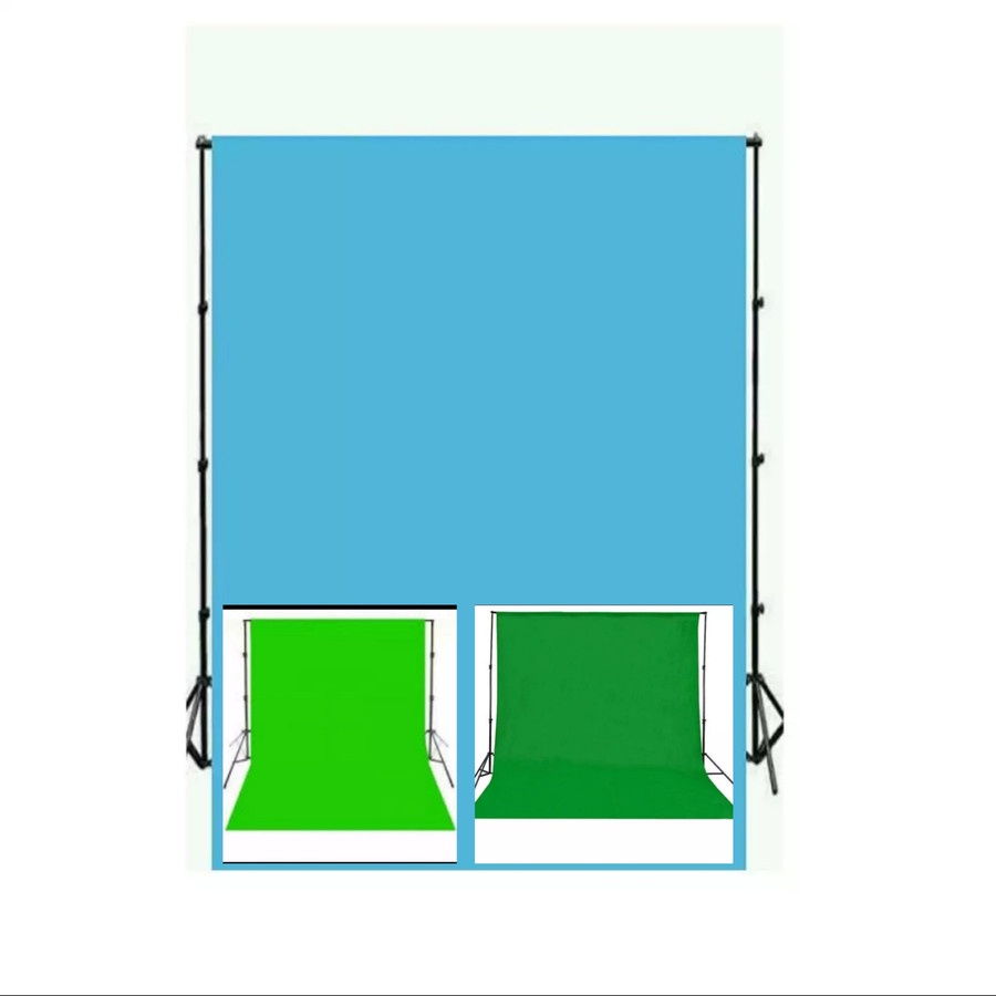 Background Biru Muda 100gsm Greenscreen