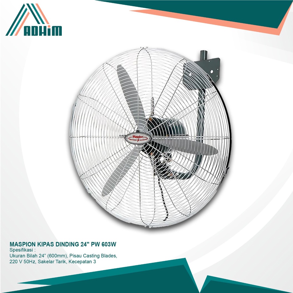 MASPION KIPAS ANGIN DINDING 24" PW 603W