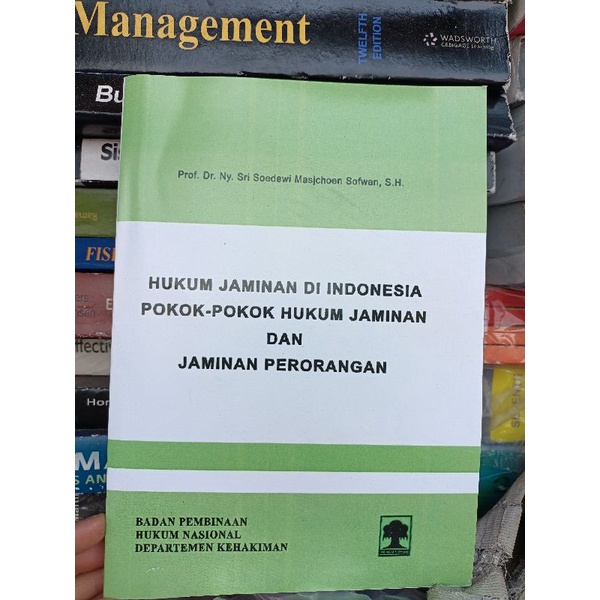 

hukum jaminan Indonesia pokok-pokok hukum jaminan dan jaminan perorangan