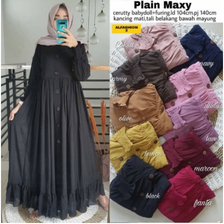 LANGSUNG KIRIM CERUTY READY SUPER JUMBO XXXL [ LD 130 BB 95- 120 KG]GAMIS CERUTY BEBYDOL KANCING /GAMIS REMPEL/ BUSUI