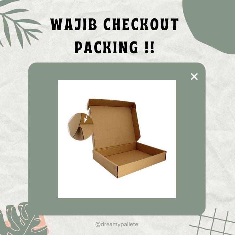 

WAJIB DI CHECKOUT YA PACKING KHUSUS BINDER, SLEEVE PC, DAN BINGKAI