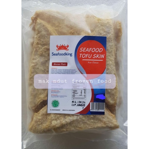 

seafoodking tofu skin 500gr / otak-otak ikan kulit tahu