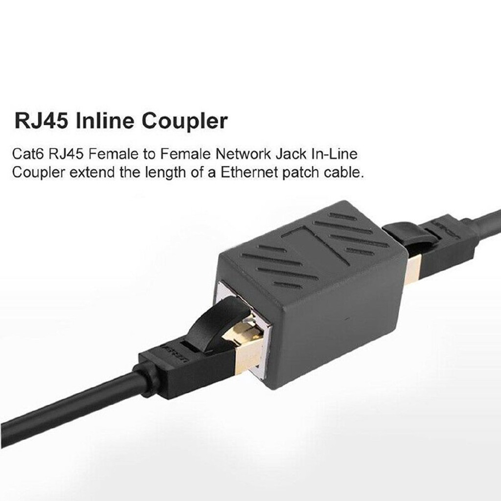 RJ45 Ethernet cable extension converter network LAN connector adapter extender