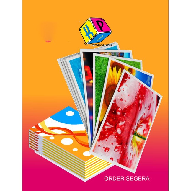 

Cetak brosur sampel + laminasi