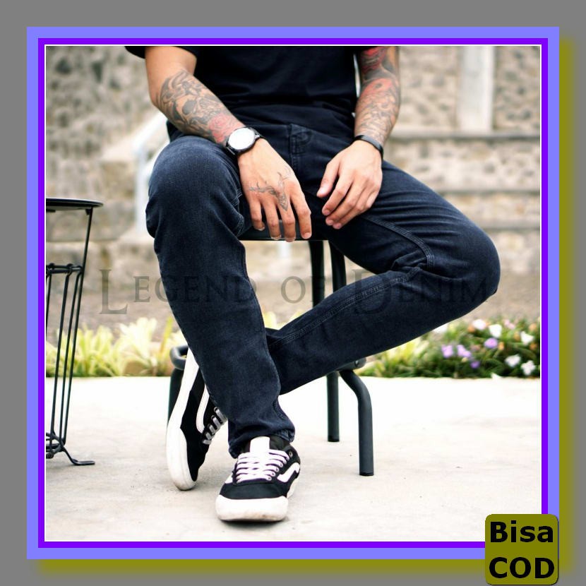Celana Jeans Laki Cod Murah Jins Cowok Levis Pria Jean Standar De OY115 Celana Jeans Pria Slim Fit