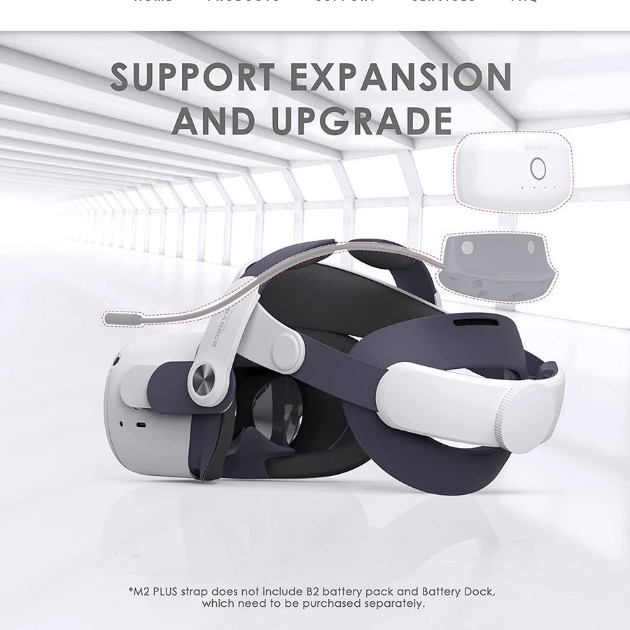 BOBOVR M2 Plus Reduce Press Adjustment Head Strap For Oculus Quest 2