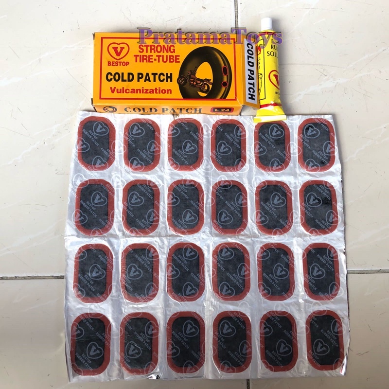 Tambal Ban Sepeda Motor Cold Patch Lem Tip Top Besar L24 Jempol Thumbs Up V Bestop Murah Termurah