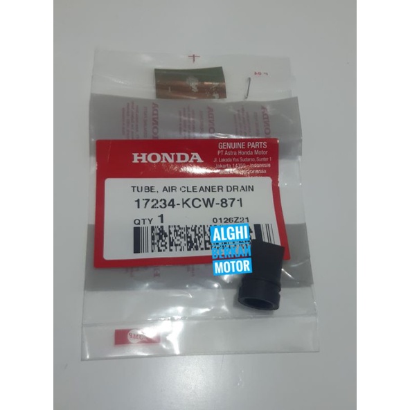 Karet Pembuangan Tube Drain Honda PCX 150 CBR Vario Original Honda 17234-KCW-871