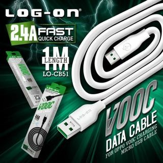 LOG ON KABEL DATA VOOC LO-CB51 - FLASH DATA CHARGING -2.4A 1M