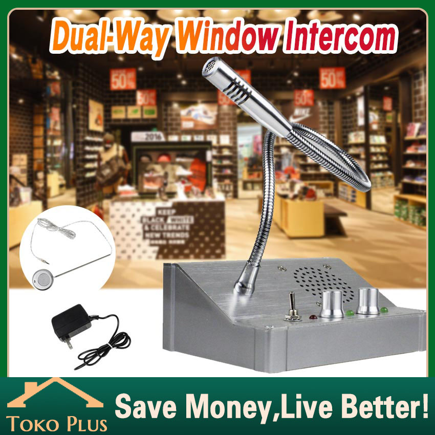 Window Speaker Intercom System - Microphone Mic loket window intercom 2 Arah Utk Buat Counter Kasir
