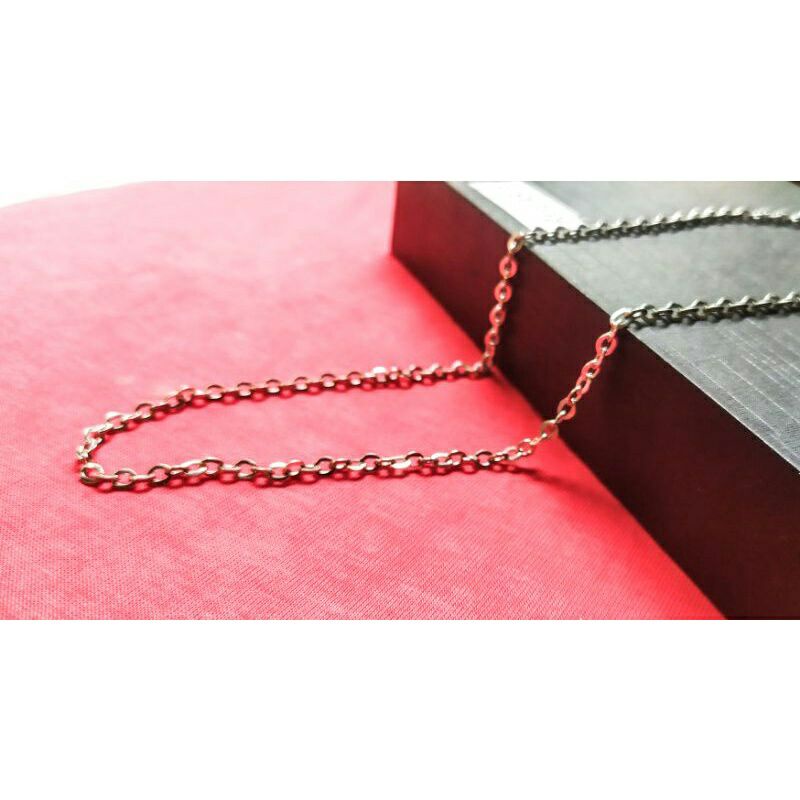 Kalung Nuri Wanita Titanium Silver High-Quality