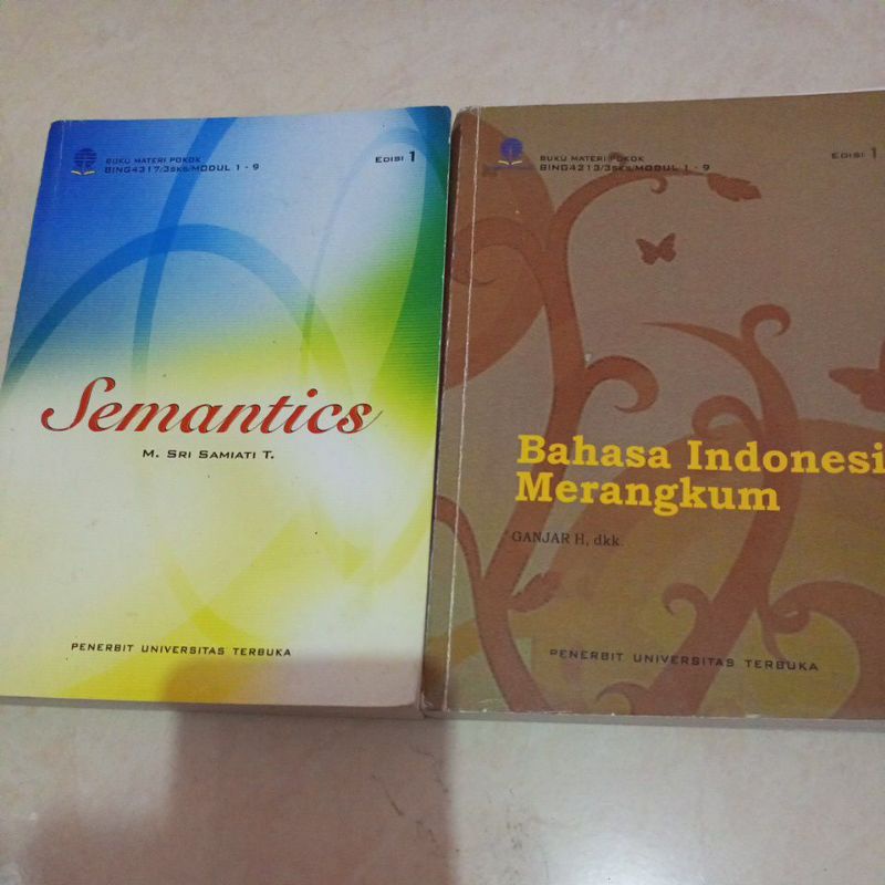 Buku modul UT BMP Sastra Inggris BING Semantics Bahasa Indonesia Merangkum