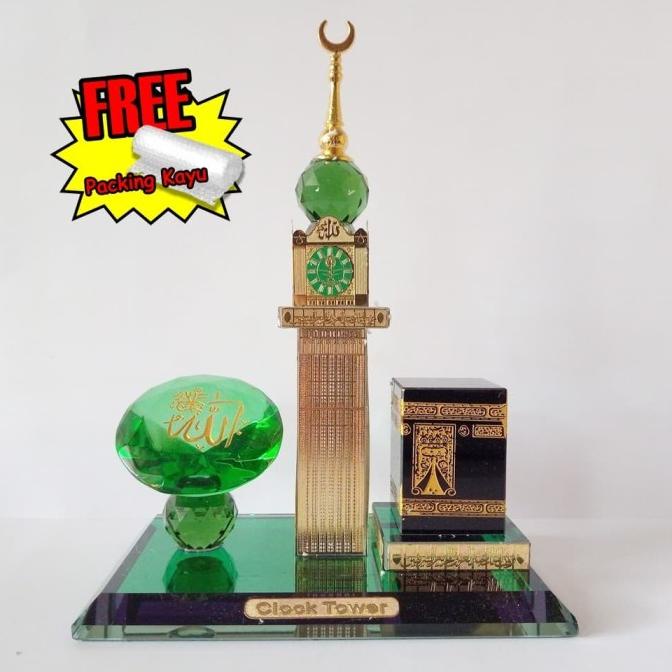 /////] Miniatur Kristal Kabah Menara Jam Tower Mekah