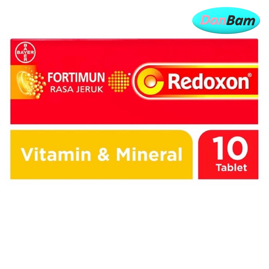 Redoxon Fortimun Vitamin &amp; Mineral Rasa Jeruk [10 Tablet]