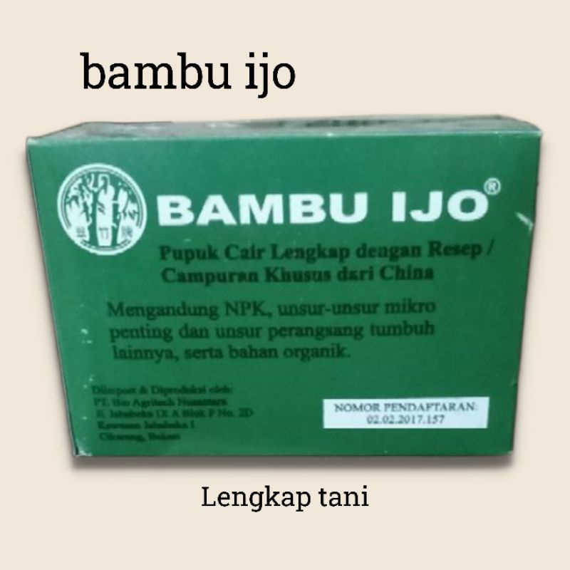 

PUPUK CAIR BAMBU IJO 12 ML 1btl KEMASAN PABRIK