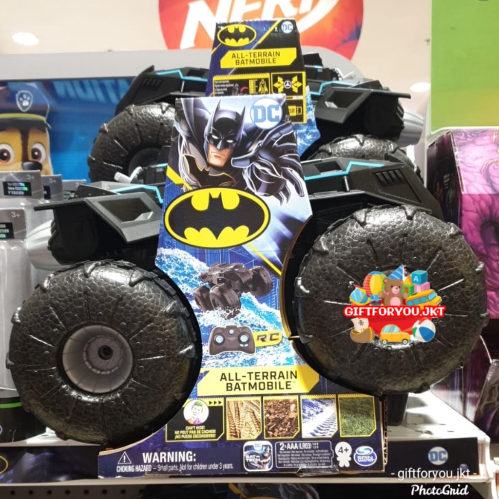 DC Comics Batman All-Terrain Batmobile Remote Control Vehicle Toy RC Mainan Mobil Car Figure Collect
