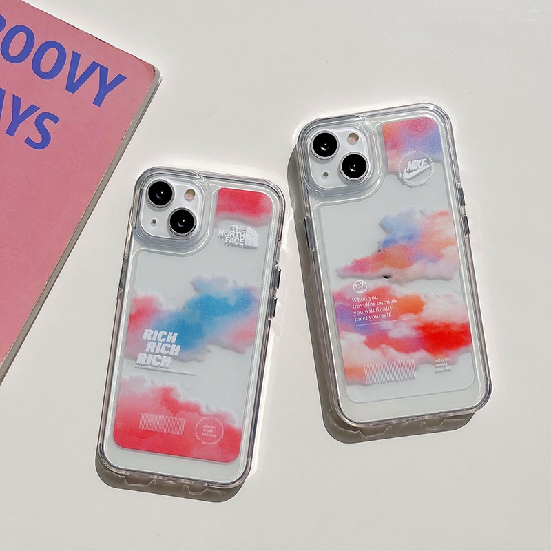 Soft case Silikon Transparan Anti slip Shockproof Motif Polkadot Untuk iPhone