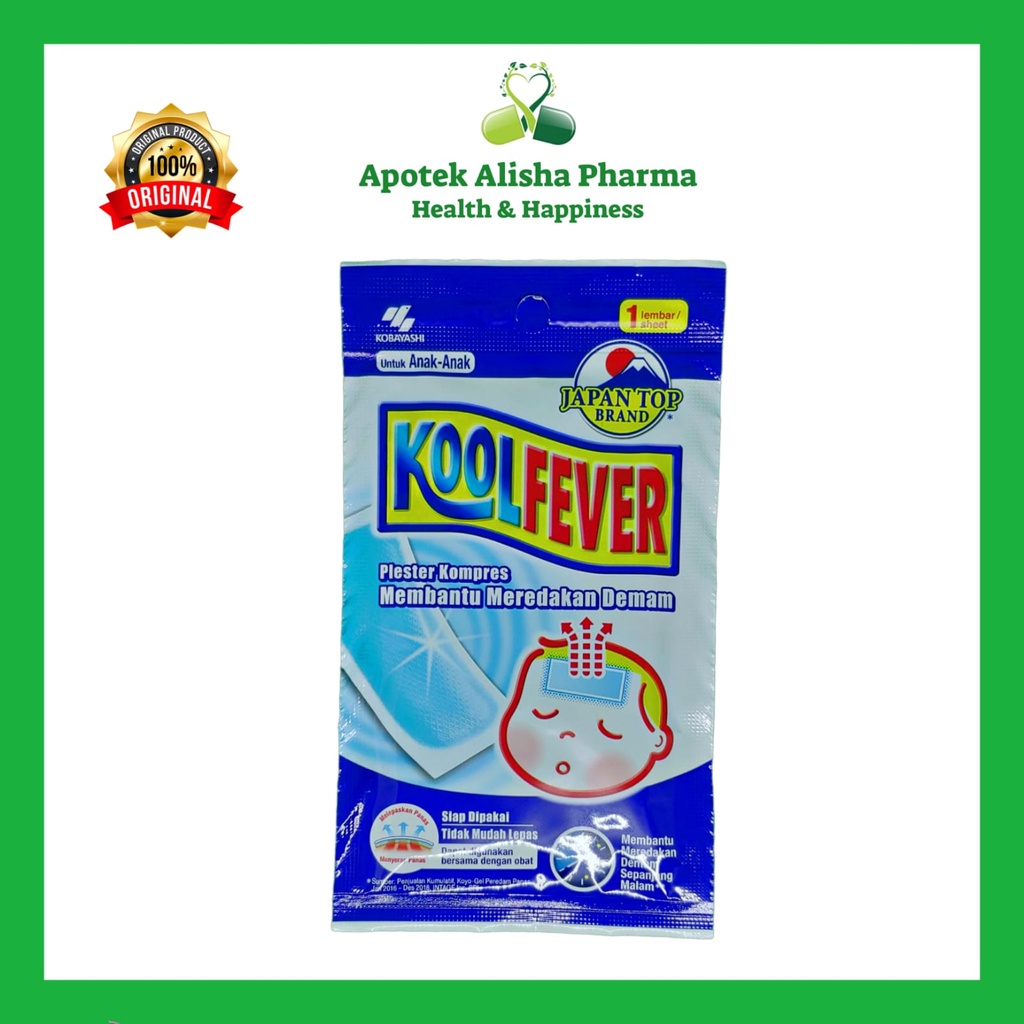 KOOLFEVER ANAK - Plester Kompres Untuk Meredakan Demam Anak Kolfever Kulpiper