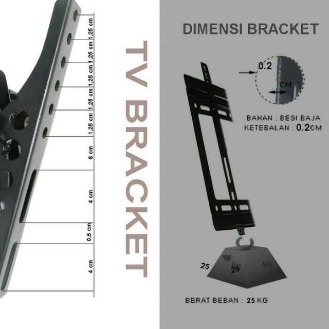 Bracket TV 14 inch - 42 inch