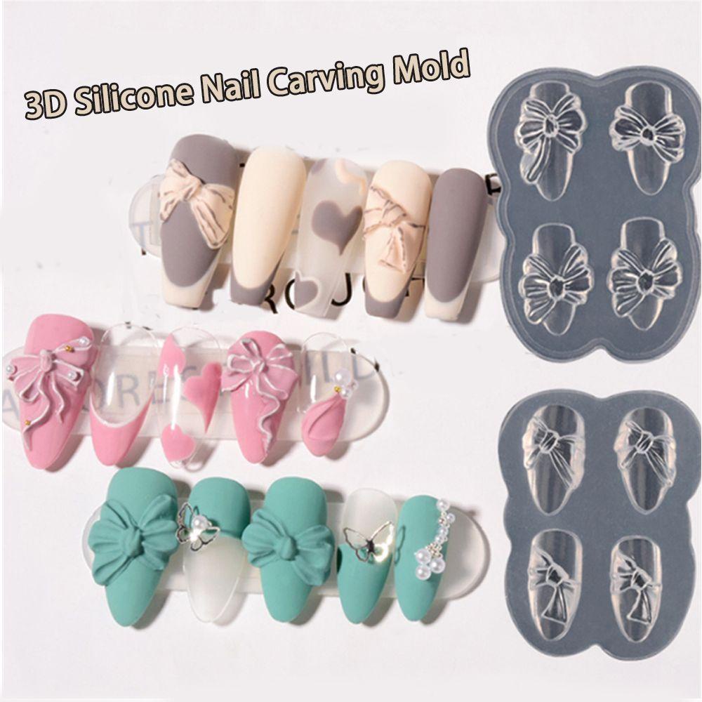 Cetakan Silikon Bentuk Pita Untuk Nail Art