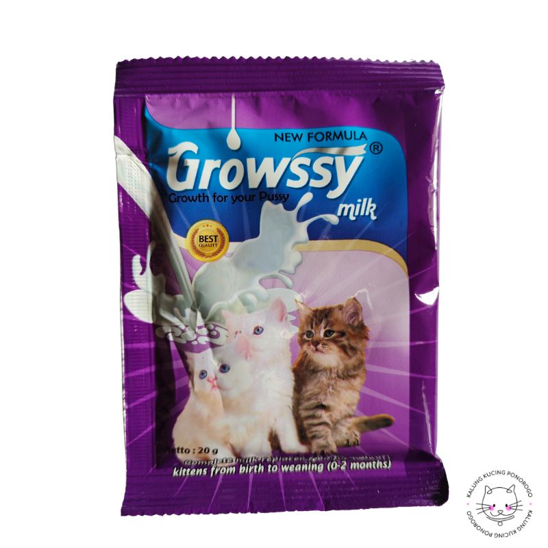 Susu Kucing GROWSSY 20Gr / Susu Kucing Saset