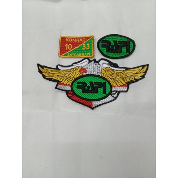 logo rapi fulset/logo wing rapi fulset bordir timbul
