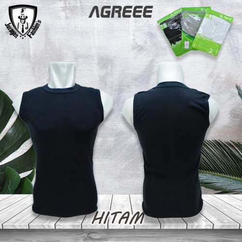 Tangtop Pria AGREE SA-005 | Kaos Dalem pria dewasa Polos Cotton Supersoft | Gedabug