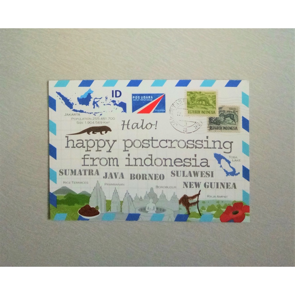 

HPC Happy Postcrossing Indonesia Postcard Series Kartu pos kartupos