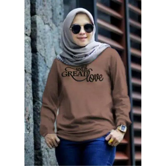 SWEATER GREAT LOVE FASHION WANITA/SWEATER WANITA