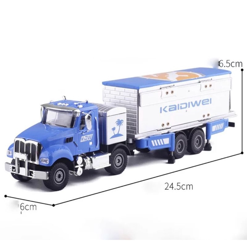 Diecast Truk KDW Transformation Truck Miniatur Diecast Kaidiwei Skala 1:50