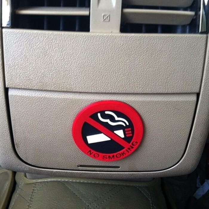 Emblem mobil no smoking / stiker mobil no smoking