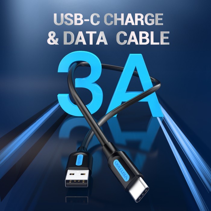 Vention Kabel Data Type C Fast Charging Samsung Xiaomi 1.5M - COKBG