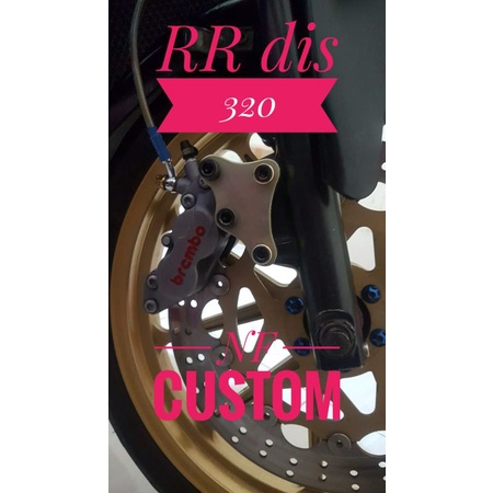 Braket caliper brembo/ktc 4piston 1pin untuk ninjaR&RR