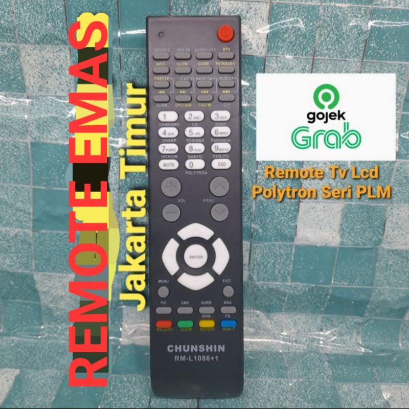 REMOTE REMOT TV POLYTRON LED LCD SERI TV PLM SEPERTI ORIGINAL TR