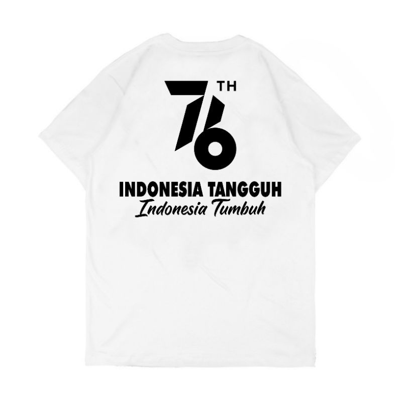 BAJU KAOS 17 AGUSTUSAN KAOS KEMERDEKAAN INDONESIA KAOS HUT RI KE 76