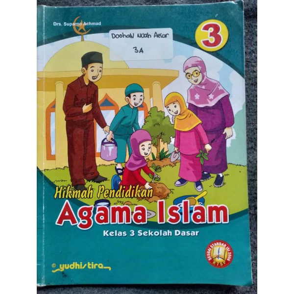 Buku Agama Islam SD kelas 3 KTSP 2006 Yudhistira