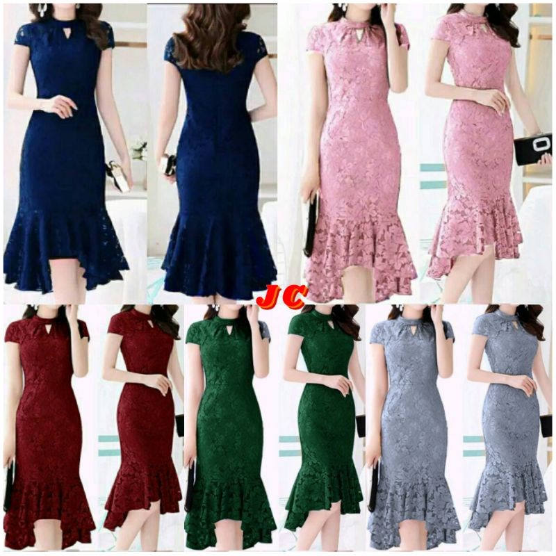 JCZR - Dress Sophia / Dress Brukat Wanita Mewah Terbaru