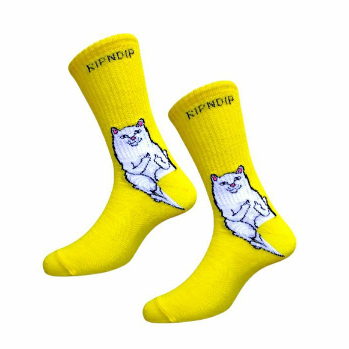 KAOS KAKI MOTIF OLDSCHOOL HYPE RIPNDIP KUNING