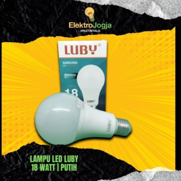 Lampu LED LUBY Classic Cahaya Putih 18W / Lampu Bohlam LED 18Watt Luby