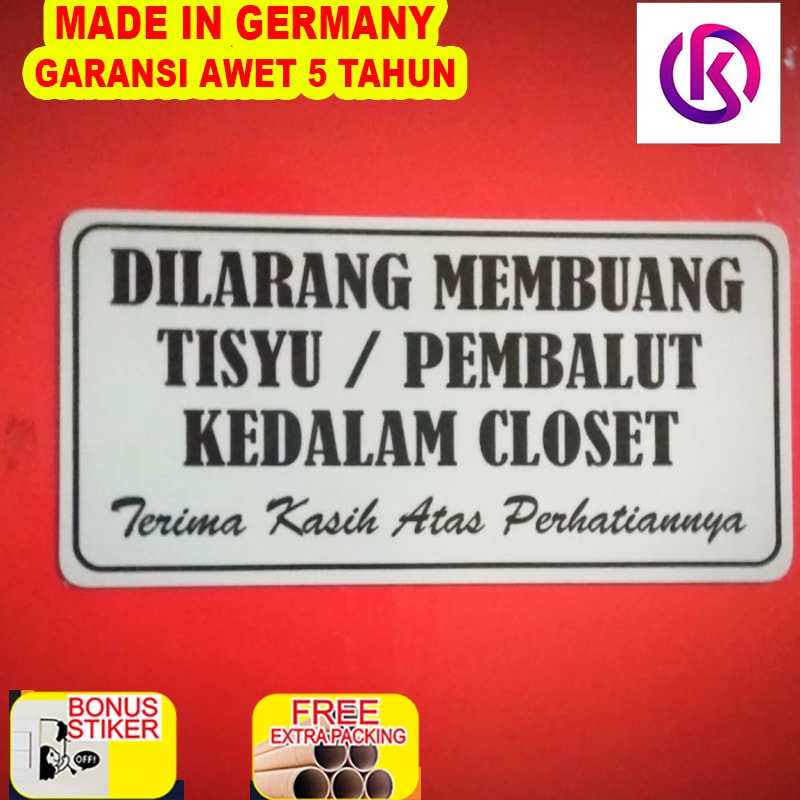 

Murah Akrilik papan dilarang membuang tisyu / penbalut kedalaman closed