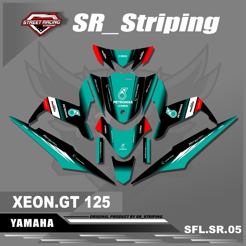 DECAL FULL BODY XEON GT 125 / STIKER VARIASI XEON GT 125 / STICKER LIST MOTOR YAMAHA XEON GT 125 ANT