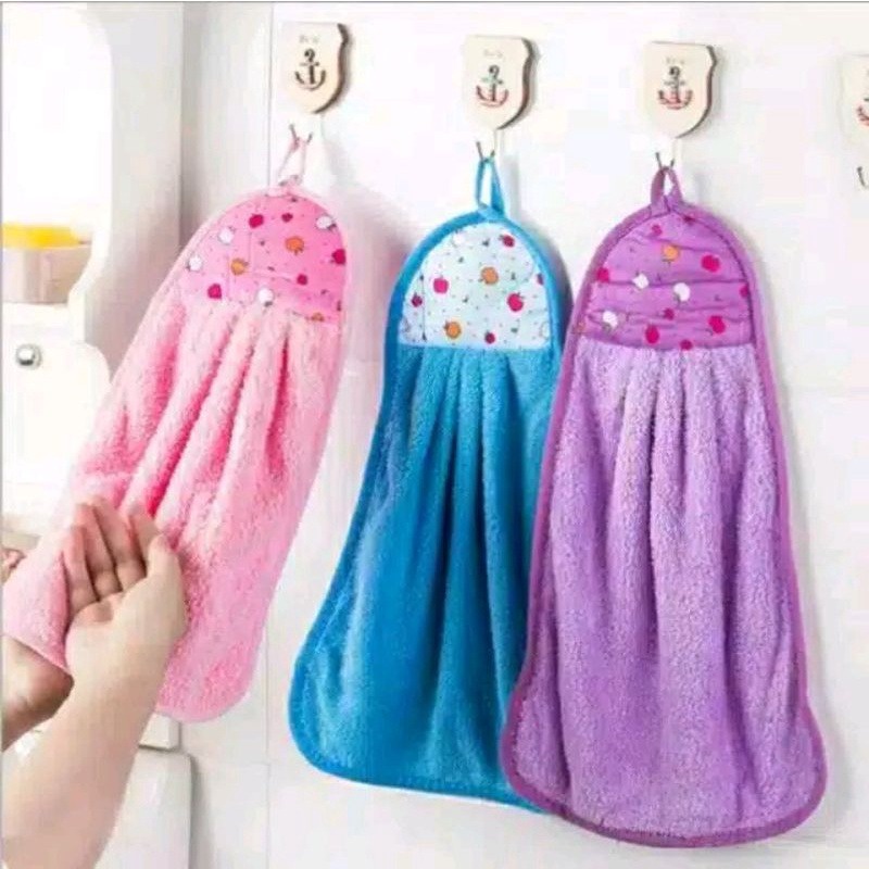 (VCM)  kain lap motif serbaguna hand towel serap air/Lap tangan handuk moif