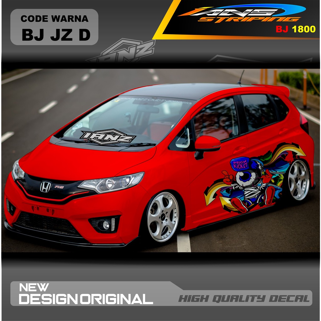 DECAL STICKER MOBIL HONDA JAZZ MOBIL AGYA AYLA AVANZA DLL / STIKER VARIASI MOBIL / DECAL STIKER MOBIL