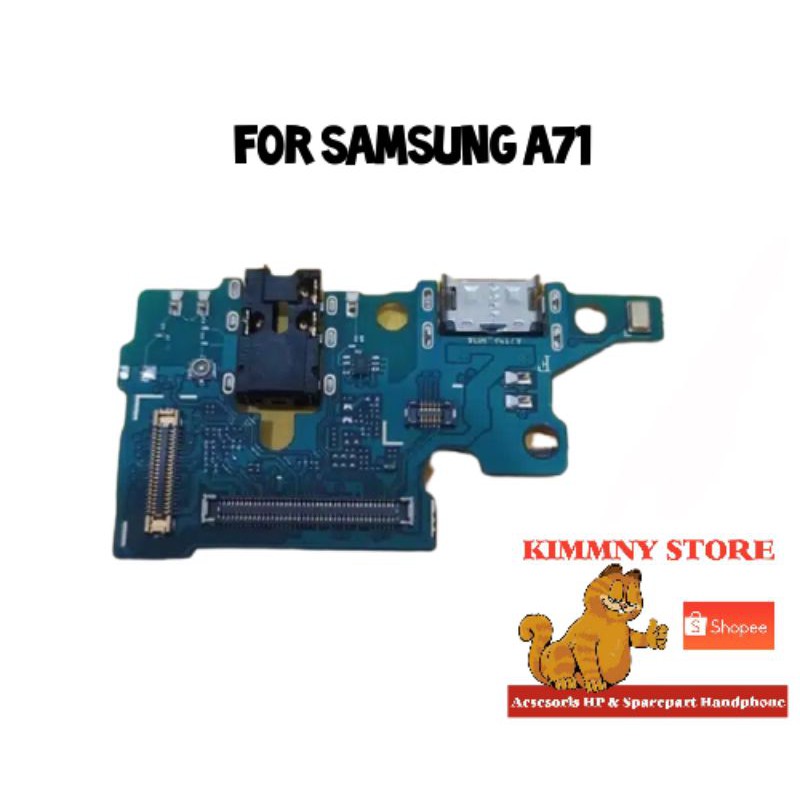 FLEXIBLE CONECTOR CHARGER BOARD CHARGER PAPAN CHARGER CAS SAMSUNG A71 ORI