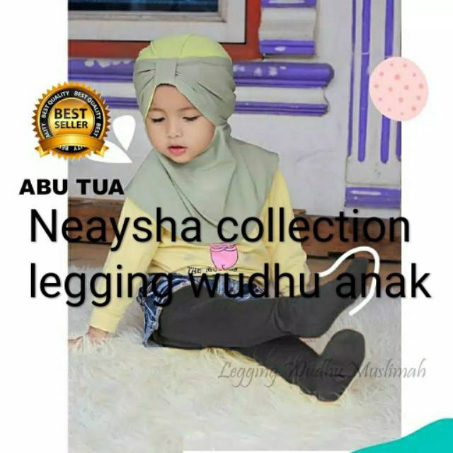 Legging wudhu anak Neaysha collection bahan spandek rayon super